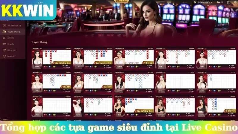 Tổng hợp các tựa game siêu đỉnh tại  Live Casino